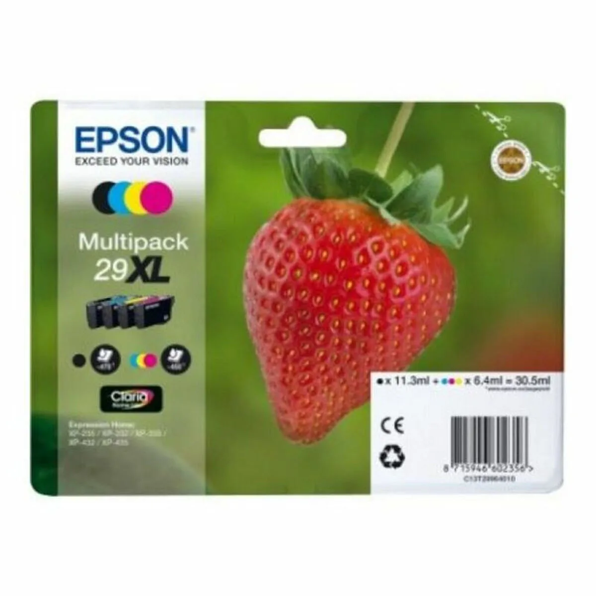 Epson 29XL Γνήσιο Πακέτο 4 Μελανιών Εκτυπωτή InkJet Κίτρινο / Κυανό / Ματζέντα / Μαύρο (C13T29964010 C13T29964012) - Image 1