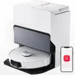 Roborock S8 MaxV Ultra Σκούπα Ρομπότ για Σκούπισμα & Σφουγγάρισμα με Χαρτογράφηση και Wi-Fi Λευκή