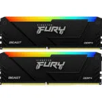 Kingston Fury Beast DDR4 32GB RAM με 2x16GB Modules και Ταχύτητα 3200 για Desktop KF432C16BB2AK2/32