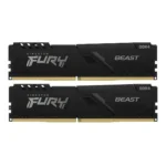 Kingston Fury Beast DDR4 64GB RAM με 2x32GB Modules και Ταχύτητα 3200 για Desktop KF432C16BB2AK2/64