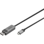 Digitus Magnetic USB 2.0 Cable USB-C male - DisplayPort Μαύρο 2m DB-300334-020-S