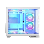 Modecom Panorama ARGB 5F Gaming Midi Tower Κουτί Υπολογιστή με Πλαϊνό Παράθυρο Λευκό