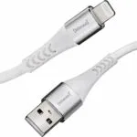 Intenso A315L Braided USB-A to Lightning Cable 12W Λευκό 1.5m (7902102)