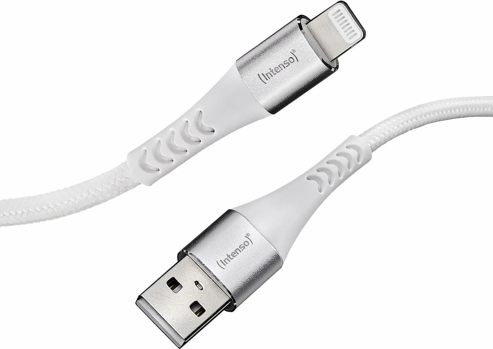 Intenso A315L Braided USB-A to Lightning Cable 12W Λευκό 1.5m (7902102) - Image 1