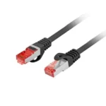 Lanberg F/UTP Cat.6 Καλώδιο Δικτύου Ethernet 1m Μαύρο 1τμχ PCF6-10CU-0100-BK