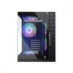 Modecom Panorama ARGB 7F Gaming Midi Tower Κουτί Υπολογιστή με Πλαϊνό Παράθυρο Μαύρο