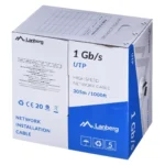 Lanberg U/UTP Καλώδιο Δικτύου Ethernet χωρίς ακροδέκτες 305m Μαύρο 1τμχ AKLAGKS6UTP0009