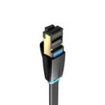 Vention Flat U/FTP (STP) Cat.8 Καλώδιο Δικτύου Ethernet 1.5m Μαύρο 1τμχ KCBG