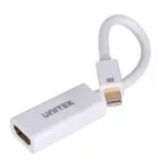 Unitek Μετατροπέας mini DisplayPort male σε HDMI female Λευκό 1τμχ Y-6331