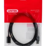 Unitek USB 2.0 Cable USB-A male - USB-A female Μαύρο 2m (Y-C450GBK)