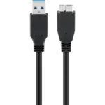 Goobay Regular USB 3.0 to micro USB Cable Μαύρο 1.0m (95169)