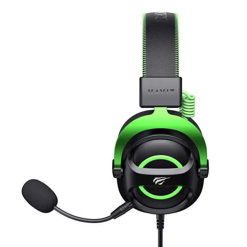 20240710160804_bdcc68c0 Havit H2002E Over Ear Gaming Headset με σύνδεση 3.5mm Μαύρο / Πράσινο - Image 1