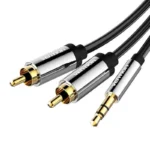 Vention Καλώδιο 3.5mm male - 2x RCA male Μαύρο 3m (056462)