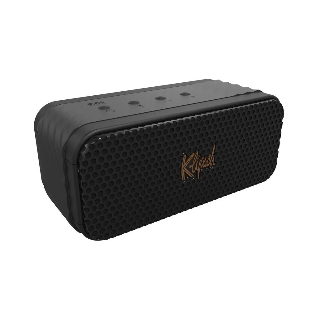 20240710164641_klipsch_nashville_1071975_adiavrocho_icheio_bluetooth_me_diarkeia_mpatarias_eos_20_ores_mayro Klipsch Nashville Αδιάβροχο Ηχείο Bluetooth 10W με Διάρκεια Μπαταρίας έως 20 ώρες Μαύρο - Image 1
