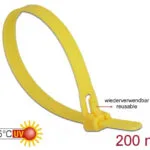DeLock Δεματικά Καλωδίων Κίτρινο 200x7.5 100τμχ