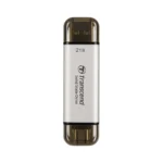 Transcend ESD310S 2TB USB 3.2 SSD Stick με σύνδεση USB-A & USB-C Ασημί