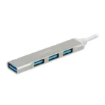 iBox USB 2.0 Hub 4 Θυρών με σύνδεση USB-A Λευκό (IUH3FAS)