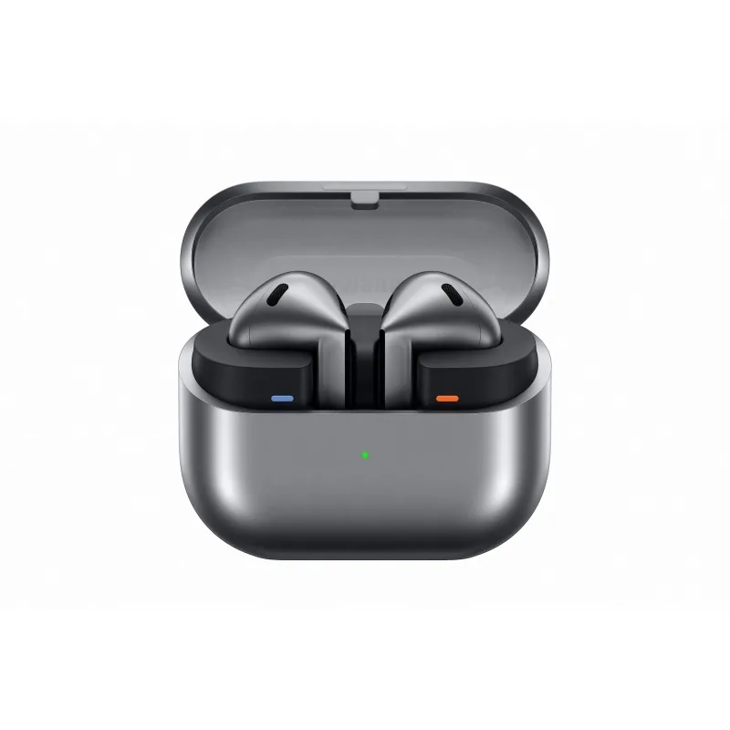 Samsung Galaxy Buds3 Bluetooth Handsfree Ακουστικά με Αντοχή στον Ιδρώτα και Θήκη Φόρτισης Silver - Image 1