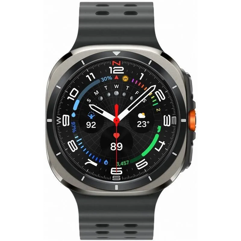 Samsung Galaxy Watch Ultra Titanium 47mm Αδιάβροχο με eSIM και Παλμογράφο (Titanium SIlver) - Image 1