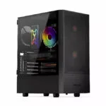 Krux Nadir Midi Tower Κουτί Υπολογιστή με Πλαϊνό Παράθυρο Μαύρο