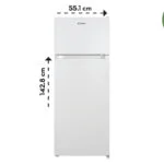 Candy Ψυγείο Δίπορτο 211lt Υ142.8xΠ54xΒ55.1εκ. Λευκό CDG1S514EW