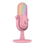 Razer Seiren V3 Chroma Δυναμικό Μικρόφωνο USB Επιτραπέζιο για Φωνητικά σε Ροζ Χρώμα