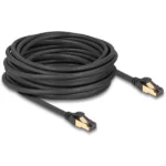 DeLock S/FTP Cat.7 Καλώδιο Δικτύου Ethernet 10m Μαύρο 1τμχ (76009)