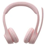 Logitech Zone Ασύρματα On Ear Multimedia Ακουστικά με μικρόφωνο και σύνδεση USB-C / Bluetooth σε Ροζ χρώμα