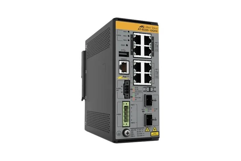 Allied Telesis AT-IE220-10GHX-80 Unmanaged L2 Switch με 8 Θύρες Gigabit (1Gbps) Ethernet και 2 SFP Θύρες - Image 1