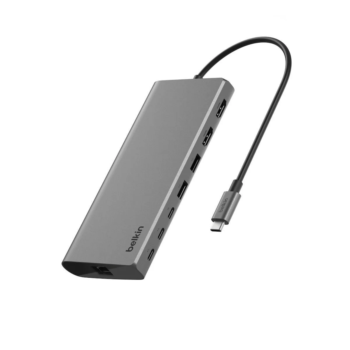 Belkin Connect USB-C Docking Station με HDMI 4K PD Ethernet και σύνδεση 2 Οθονών Γκρι - Image 1