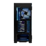 Modecom Horizon Flow Midi Tower Κουτί Υπολογιστή με Πλαϊνό Παράθυρο και RGB Φωτισμό Μαύρο