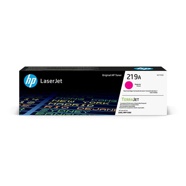 HP 219A Γνήσιο Toner Laser Εκτυπωτή Ματζέντα 1200 Σελίδων W2193A - Image 1