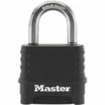 Master Lock Μπρούτζινο Λουκέτο Πέταλο Συνδυασμού 56mm Μαύρο 794057
