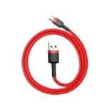 Baseus Cafule USB 2.0 Cable USB-C male - USB-A Κόκκινο 2m (CATKLF-C09)