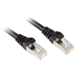 Sharkoon S/FTP Cat.6 Καλώδιο Δικτύου Ethernet 15m Μαύρο 1τμχ