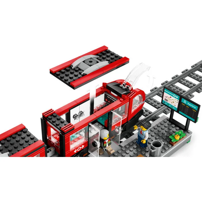 20240725095359_618cc0c9 LEGO City Downtown Streetcar and Station για 7+ Ετών 811τμχ 60423 - Image 1