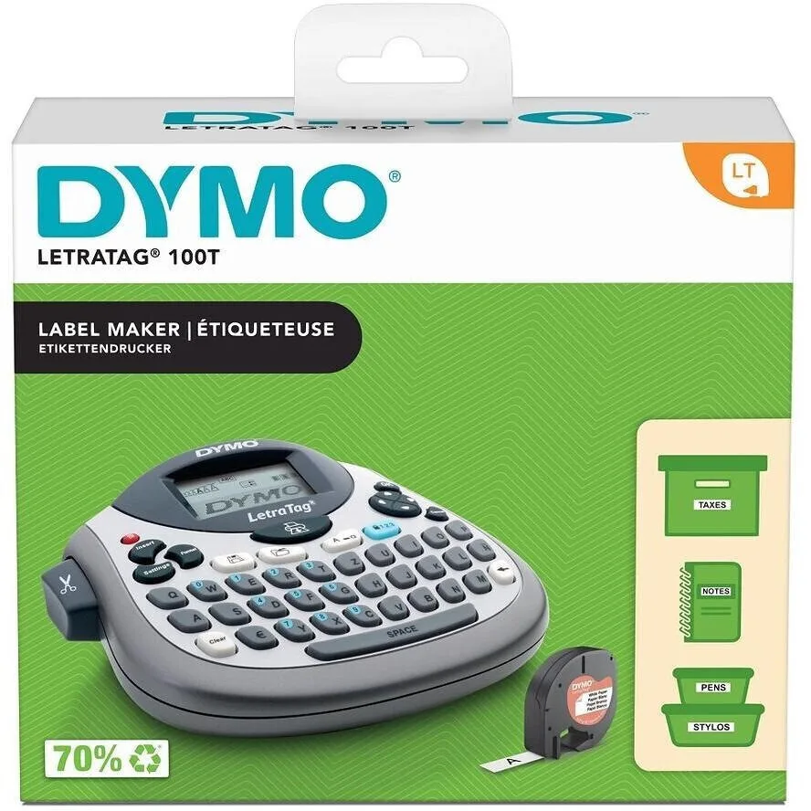 20240725121736_a15b7cb8 Dymo Letratag Lt-100t Ετικετογράφος Χειρός σε Γκρι Χρώμα 2174591 - Image 1