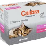 Calibra Υγρή Τροφή για Ανήλικες Γάτες σε Φακελάκι με Πουλερικά, Ψάρια και Σολομό χωρίς Σιτηρά 12x100gr