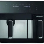 Hisense Air Fryer με Διπλό Αποσπώμενο Κάδο 3.3lt Ασημί HAF2900D