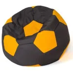 Πουφ Μαξιλάρα Αδιάβροχη black-yellow 80x80cm 8557