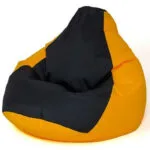 Πουφ Αχλάδι Αδιάβροχο Pear yellow-black 105x80cm PUFGGFSAK0121