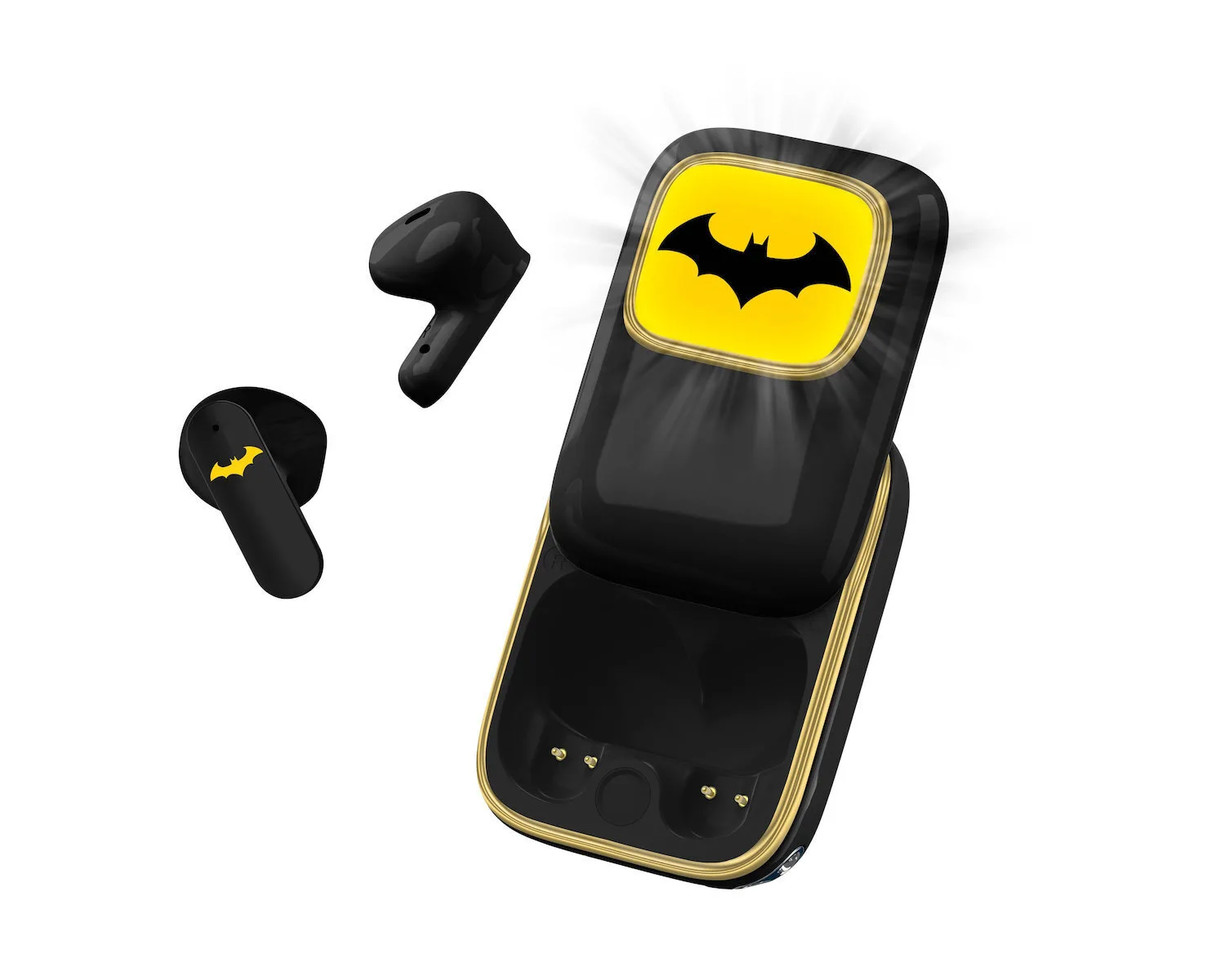 OTL Batman Dark Knight Slide In-ear Bluetooth Handsfree Ακουστικά με Θήκη Φόρτισης Μαύρα - Image 1