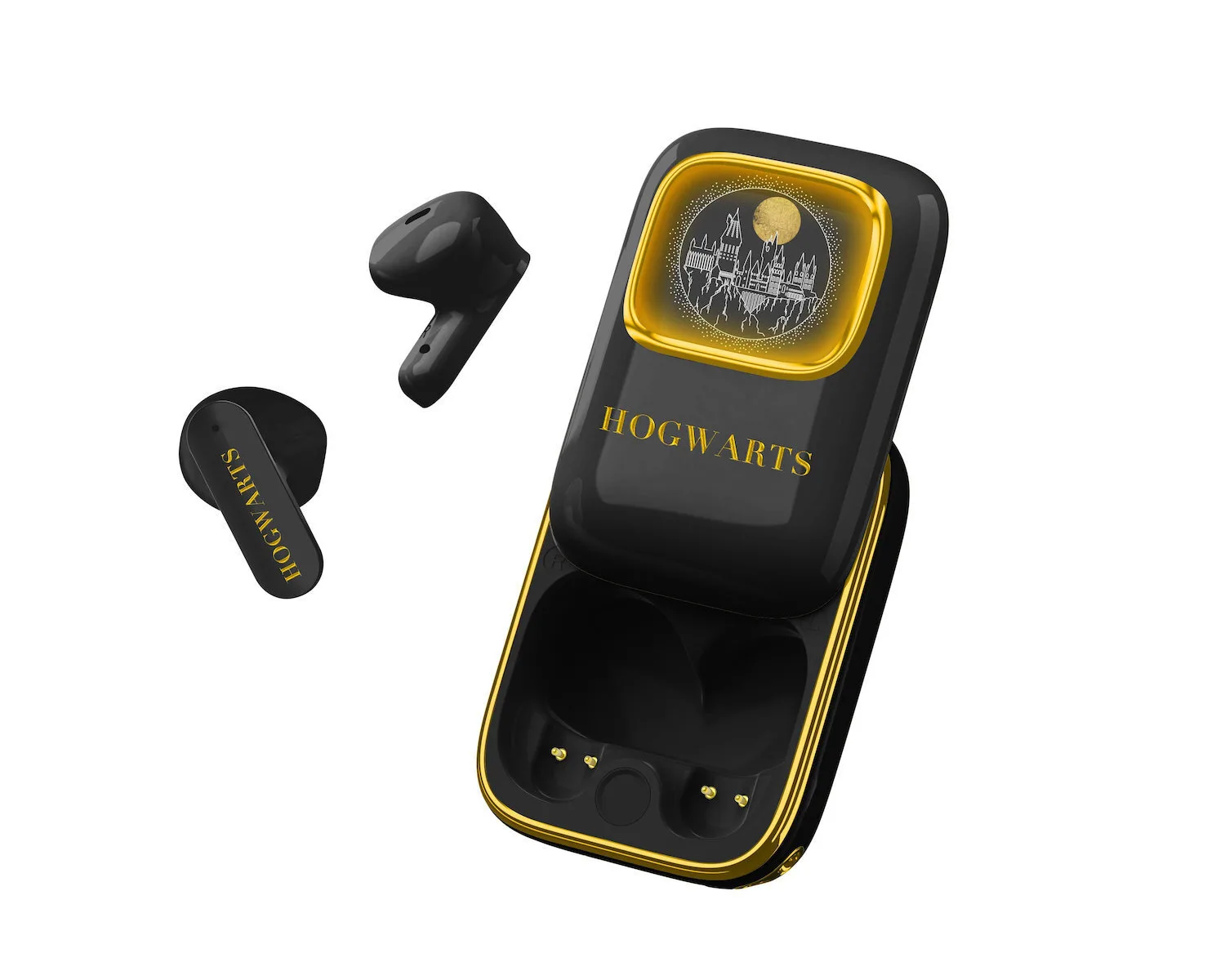 OTL Harry Potter Hogwarts Slide In-ear Bluetooth Handsfree Ακουστικά με Θήκη Φόρτισης Μαύρα - Image 1