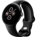 Google Pixel Watch 2 Aluminium 41mm με Παλμογράφο (Matte Black / Obsidian Active Band)