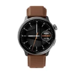 Mibro Watch Lite 2 με Παλμογράφο (Brown Leather & Black Silicone Strap)