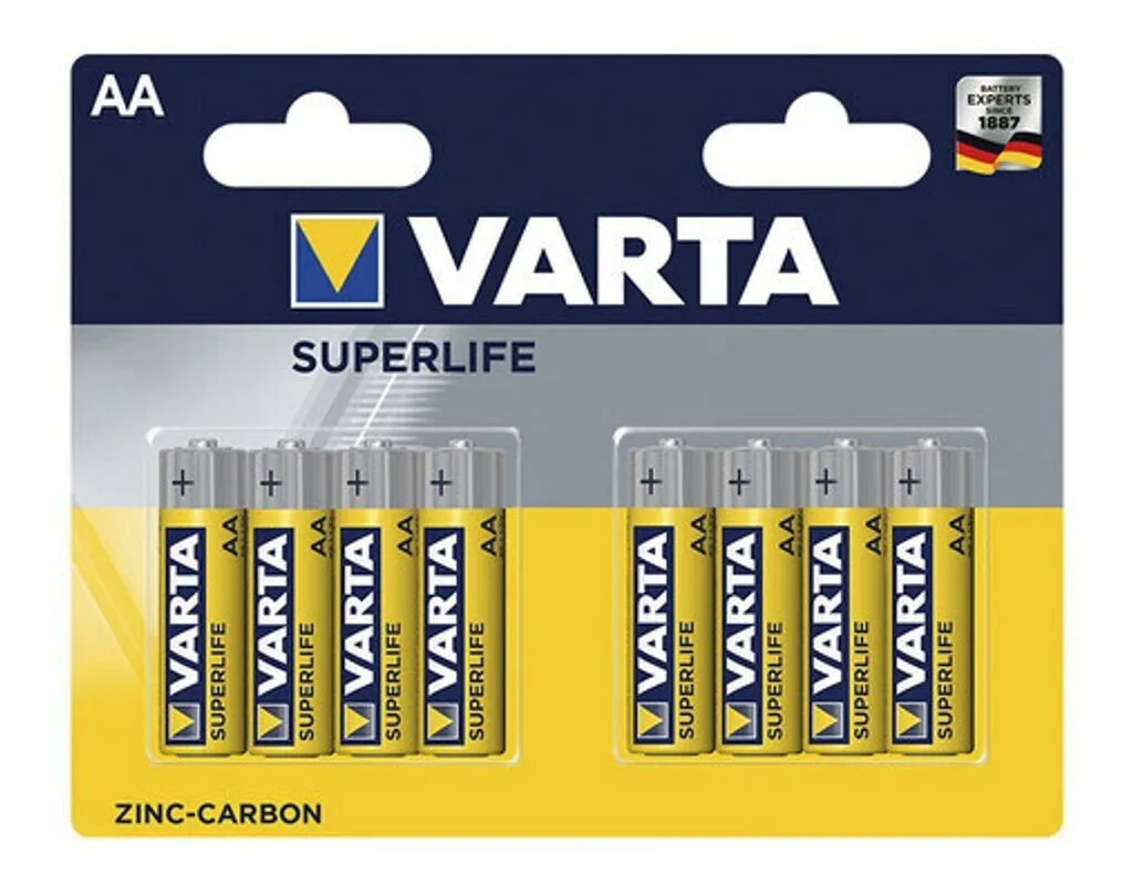 20240806103751_varta_super_heavy_duty_mpataries_zinc_aa_1_5v_8tmch Varta Super Heavy Duty Μπαταρίες Zinc AA 1.5V 8τμχ - Image 1