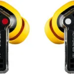Nothing Ear (a) In-ear Bluetooth Handsfree Ακουστικά με Αντοχή στον Ιδρώτα και Θήκη Φόρτισης Κίτρινα