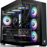 Thermaltake View 380 TG ARGB Gaming Midi Tower Κουτί Υπολογιστή με Πλαϊνό Παράθυρο Μαύρο