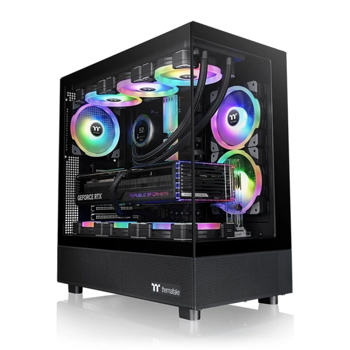 Thermaltake View 270 TG ARGB Gaming Midi Tower Κουτί Υπολογιστή με Πλαϊνό Παράθυρο Black - Image 1