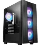 Chieftec Hunter 2 Gaming Midi Tower Κουτί Υπολογιστή με Πλαϊνό Παράθυρο και RGB Φωτισμό Μαύρο